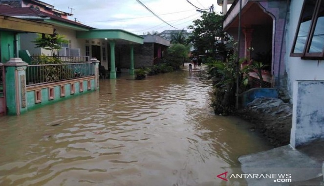 Sejumlah Wilayah Kota Tebing Tinggi Masih Dilanda Banjir