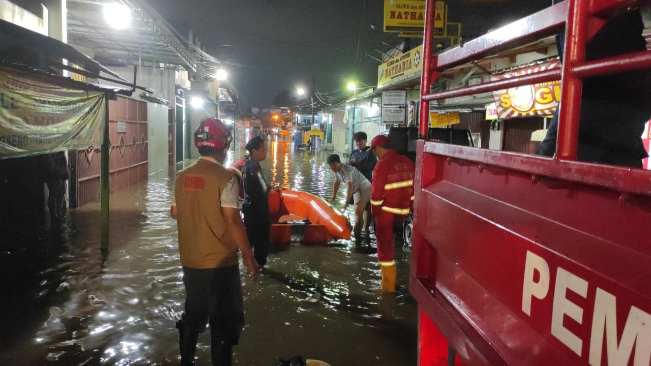 Genangan Banjir Kota Tangerang Mulai Surut