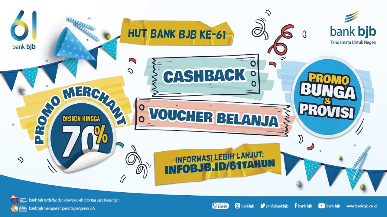 Ultah ke-61, Ini Deretan Promo Spesial Bank BJB