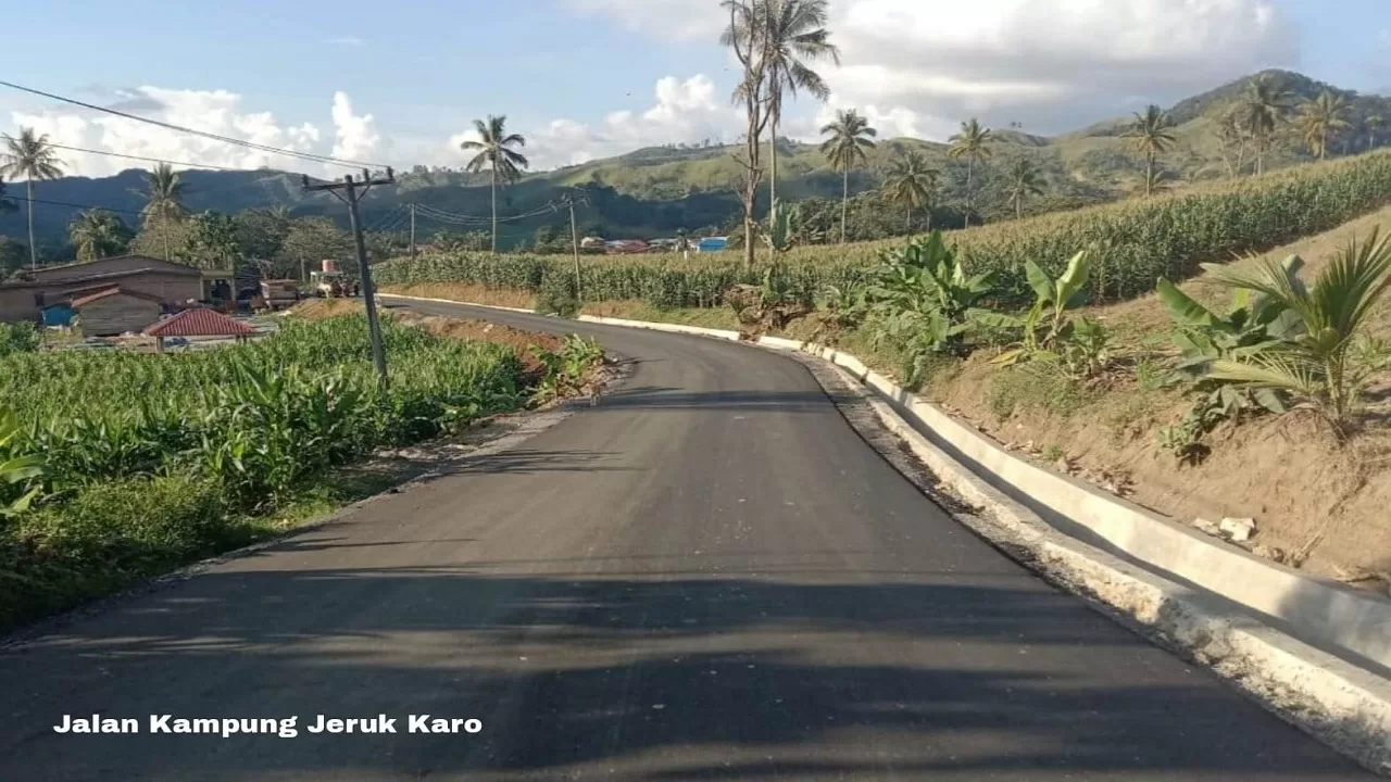 30 Ruas Jalan Daerah dan Jalan Jeruk di Karo Diperbaiki