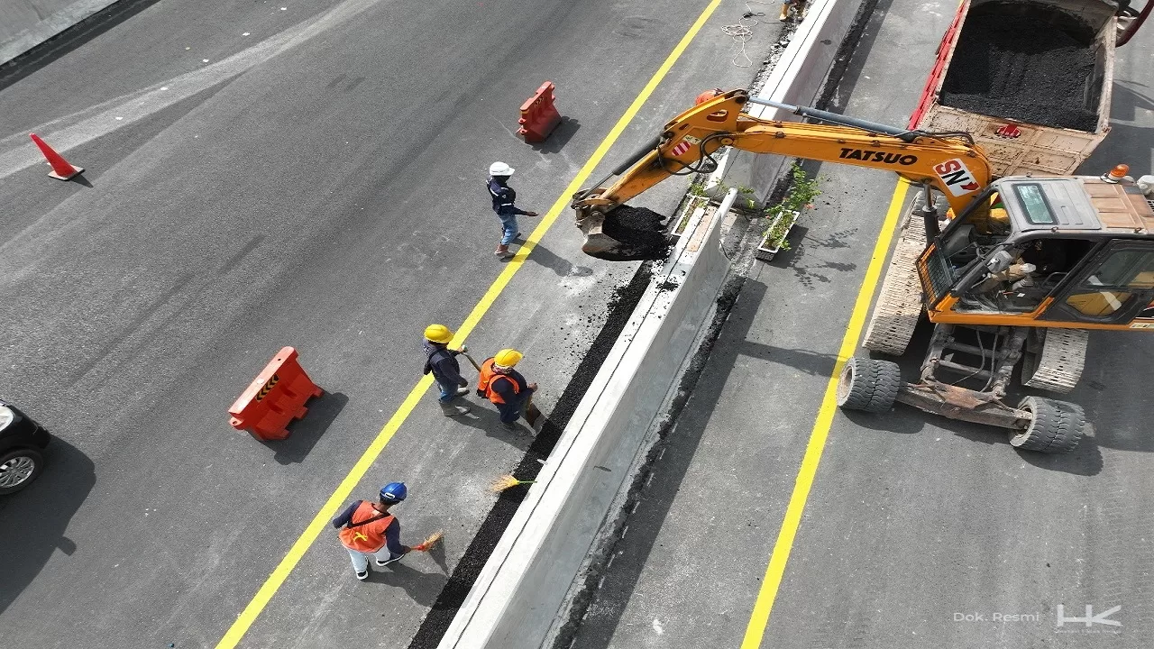 Proyek Jembatan Kaligawe Tol Semarang-Demak Seksi 1A Dikebut